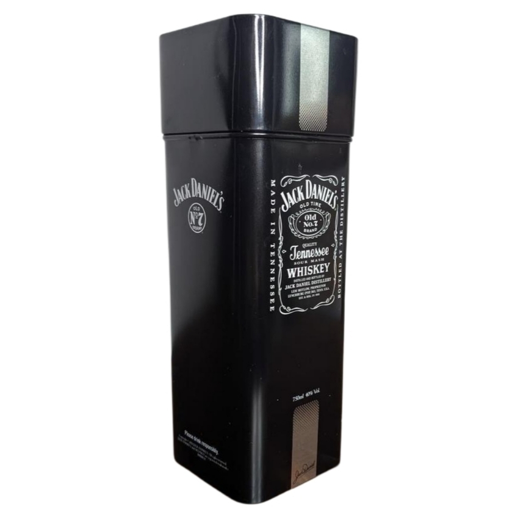 Jack Daniel's old No. 7 EMPTY Black Collectors Tin With‎ Lid